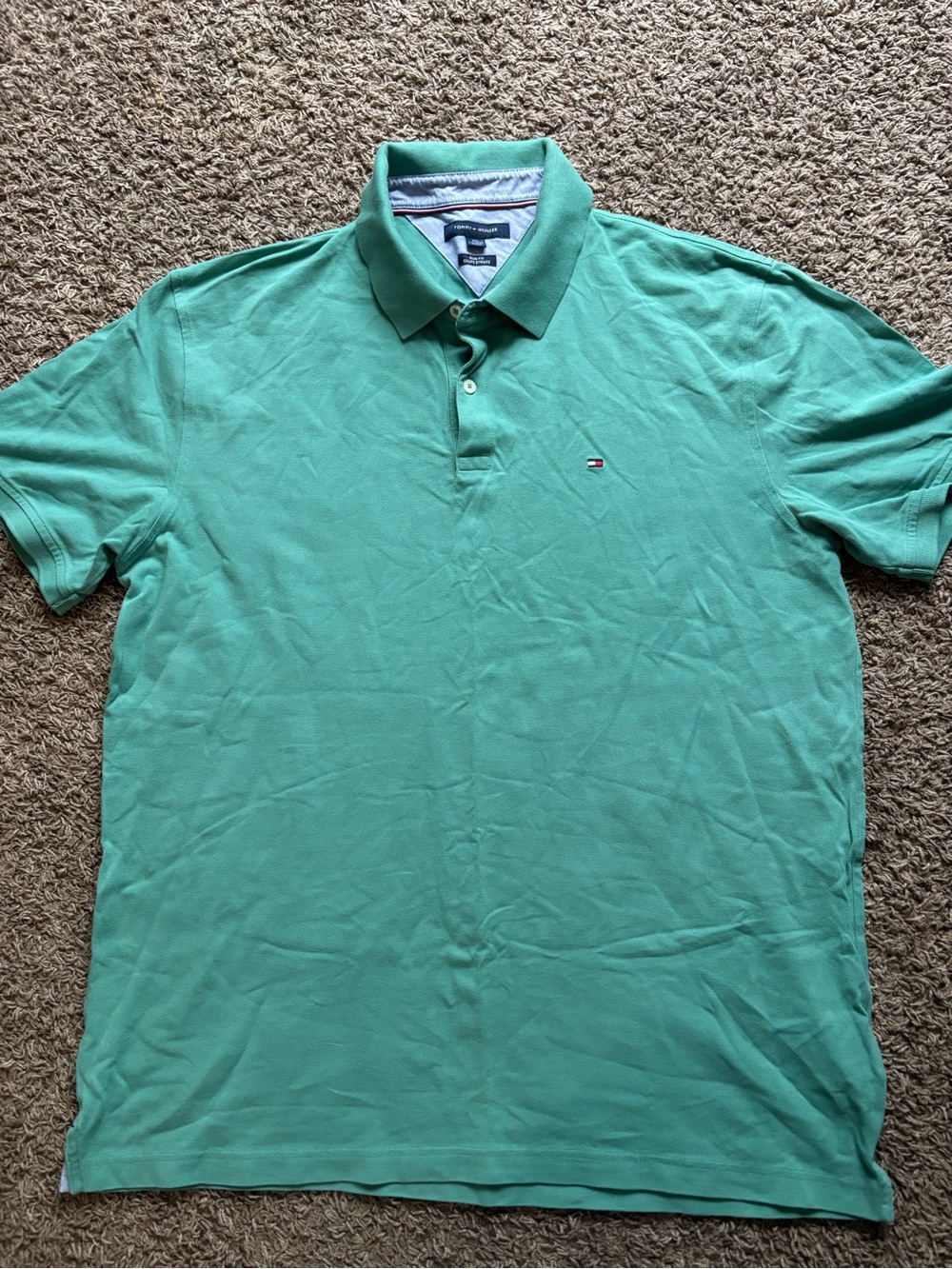 Tommy Hilfiger Mint Green Short-Sleeve Polo